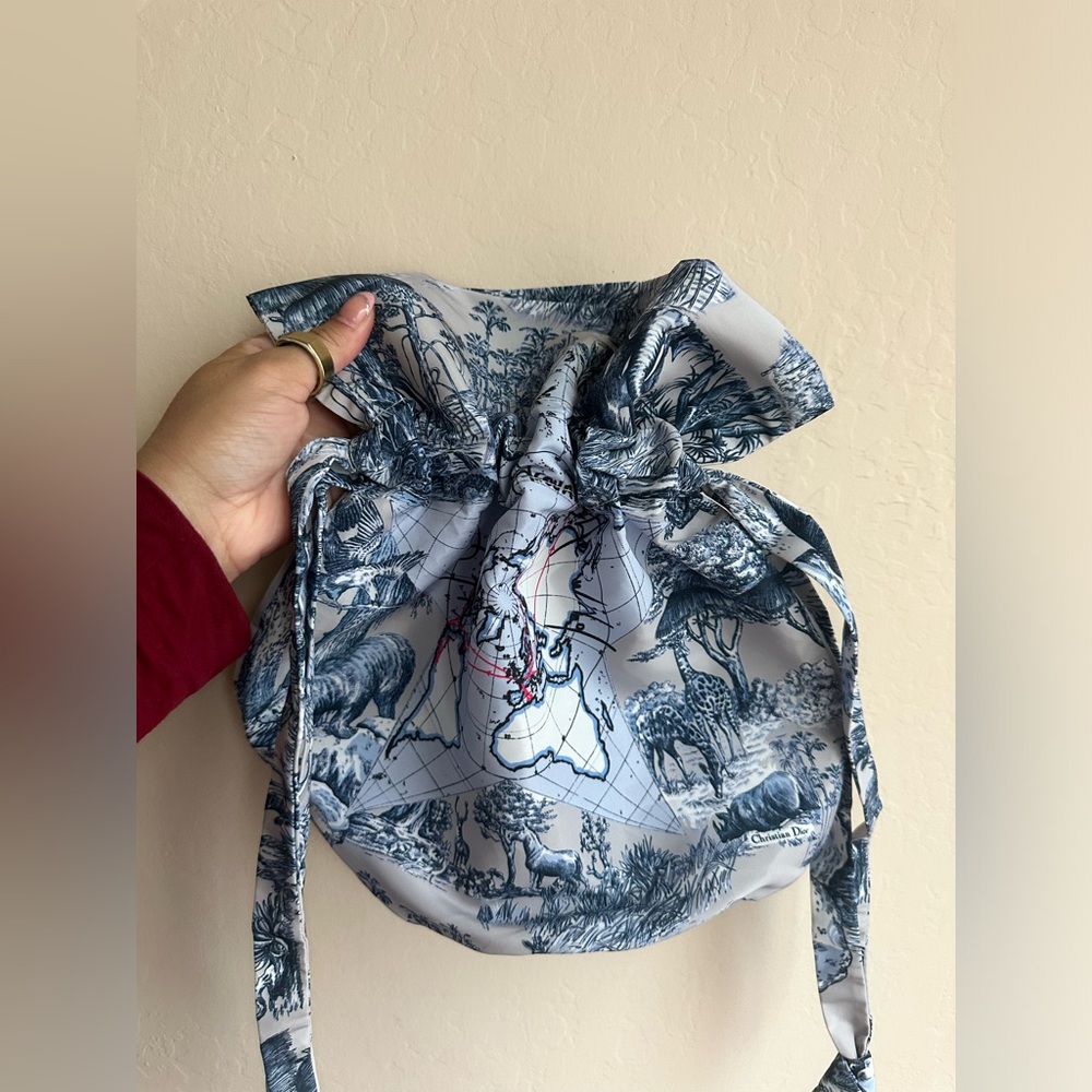 Dior Around the world gold pouch